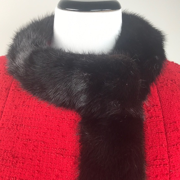 Parkmoor New York SZM Wool Boucle & Mink Coat - Picture 1 of 7